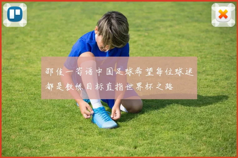 邵佳一寄语中国足球希望每位球迷都是教练目标直指世界杯之路